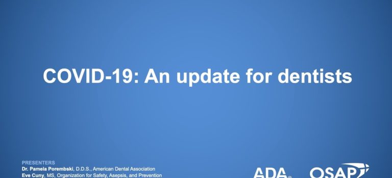 Dental Practice Financing For Dentists – Call BRT: 904-551-6090:  COVID-19: An Update for Dentists