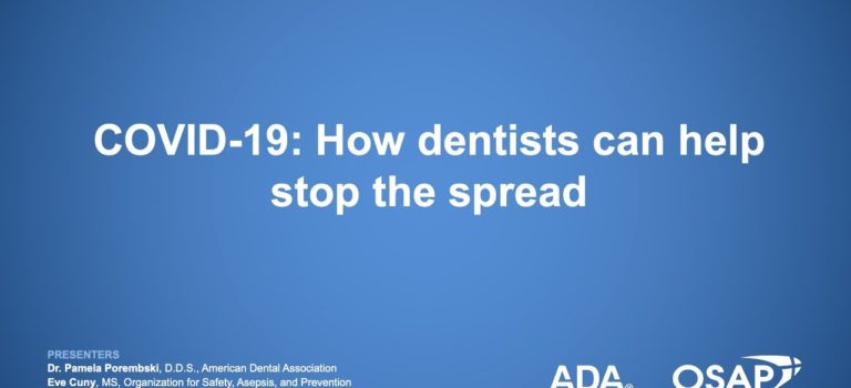 Dental Practice Financing For Dentists – Call BRT: 904-551-6090:  COVID-19: How Dentists Can Help Stop the Spread